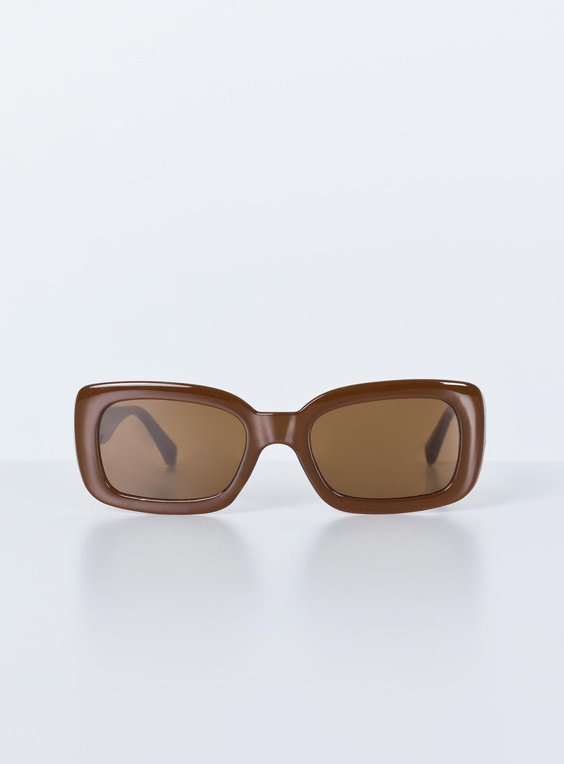 Recycled Plastic Alexis Sunglasses Dark Brown