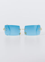 2000's Bae Sunglasses Blue