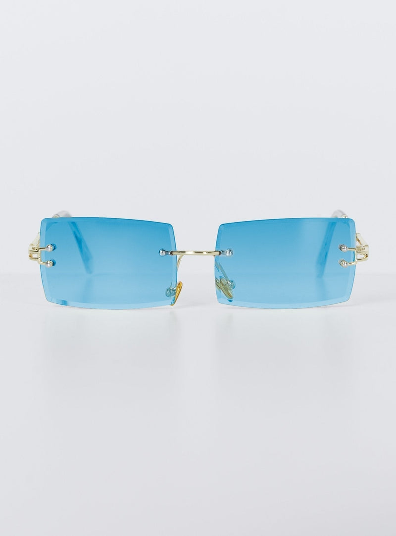 2000's Bae Sunglasses Blue