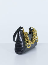 All Night Long Chain Bag Black