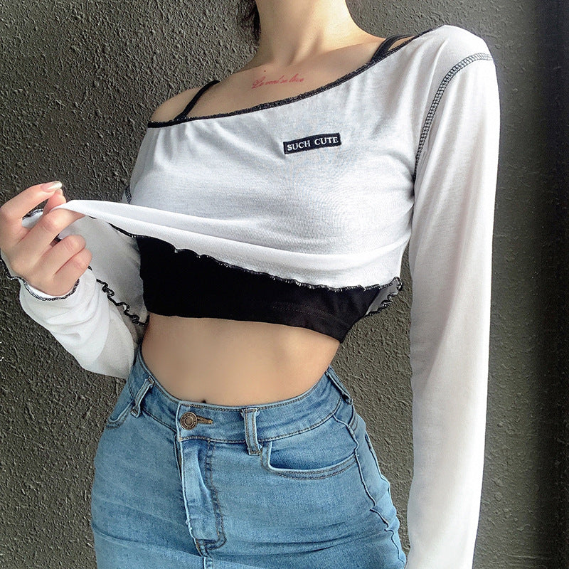 High Waist Slim Thin Scheming Top