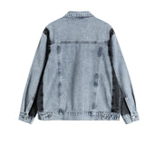 Contrast Color Stitching Denim Jacket