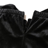 Waist Suede Flared Sleeve Wrap Chest Hepburn Dress