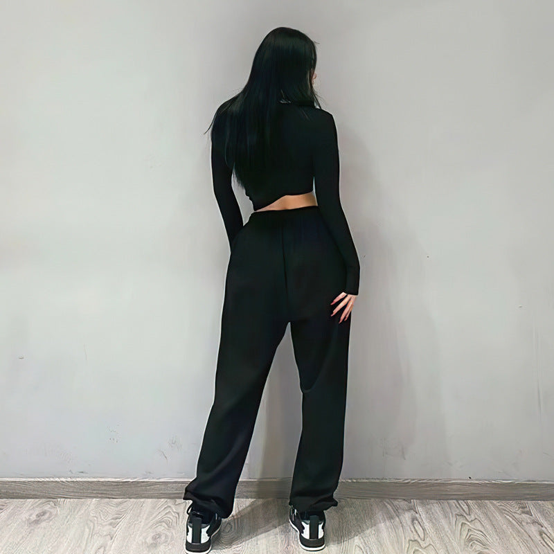 Thin Loose-fitting Letter Guard Pants