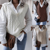 Hollow Leaf Casual Knitted Sweater