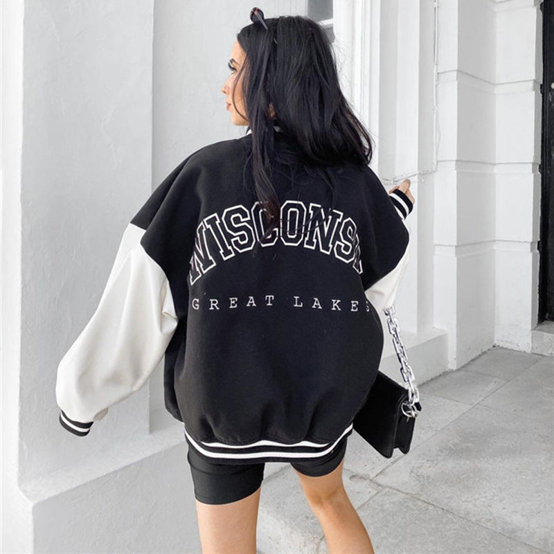 PU Stitching Baseball Jacket