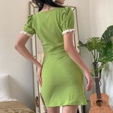 Cropped Top And Split Skirt Suit