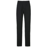Striped Straight Leg Pants