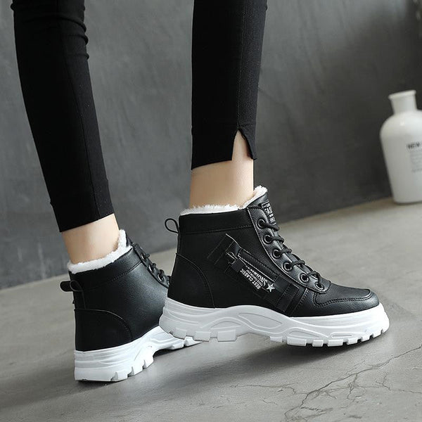 velvet snow boots cotton shoes