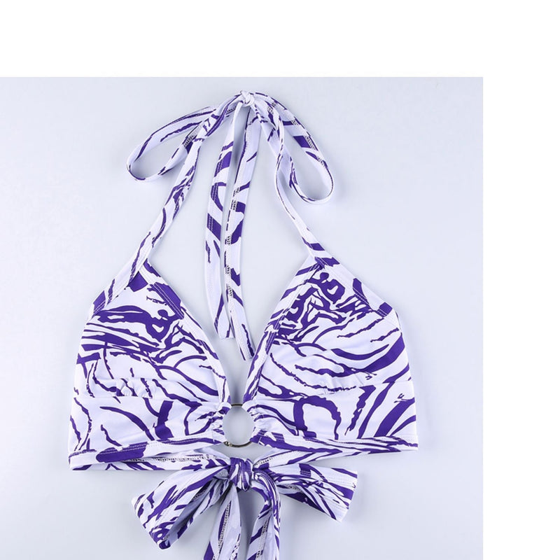 Zebra Print Ring Vacation Top