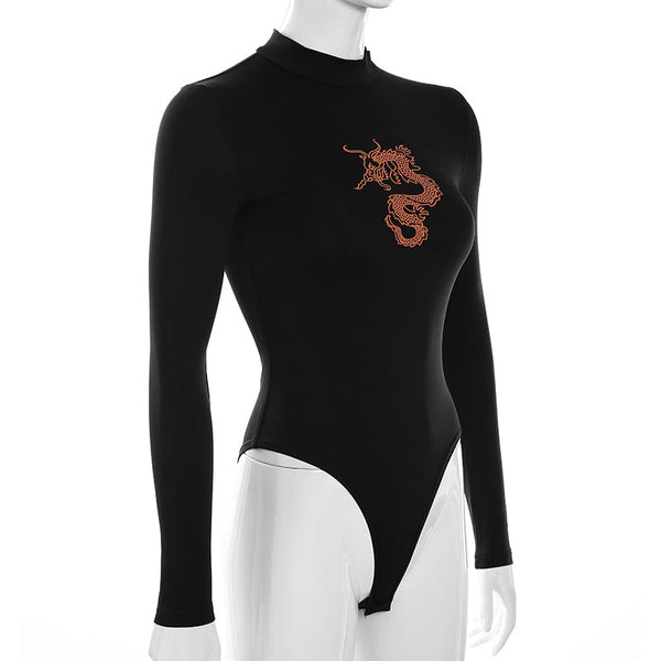 Slim-fit long-sleeved Bodysuit