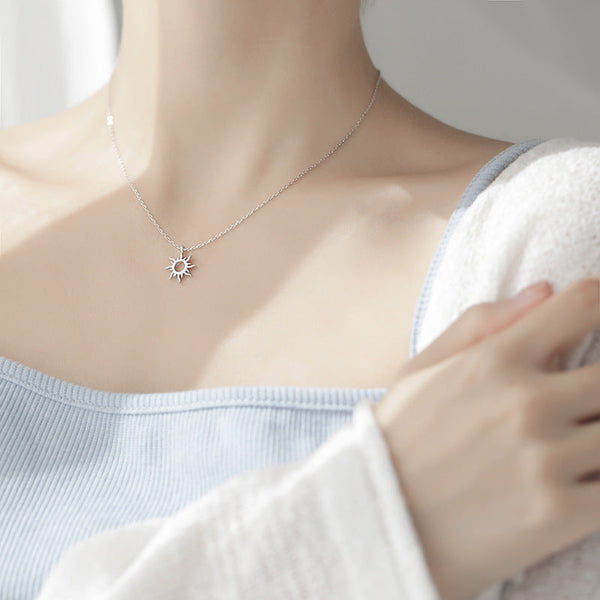 Hollow Sun Necklace Pendant
