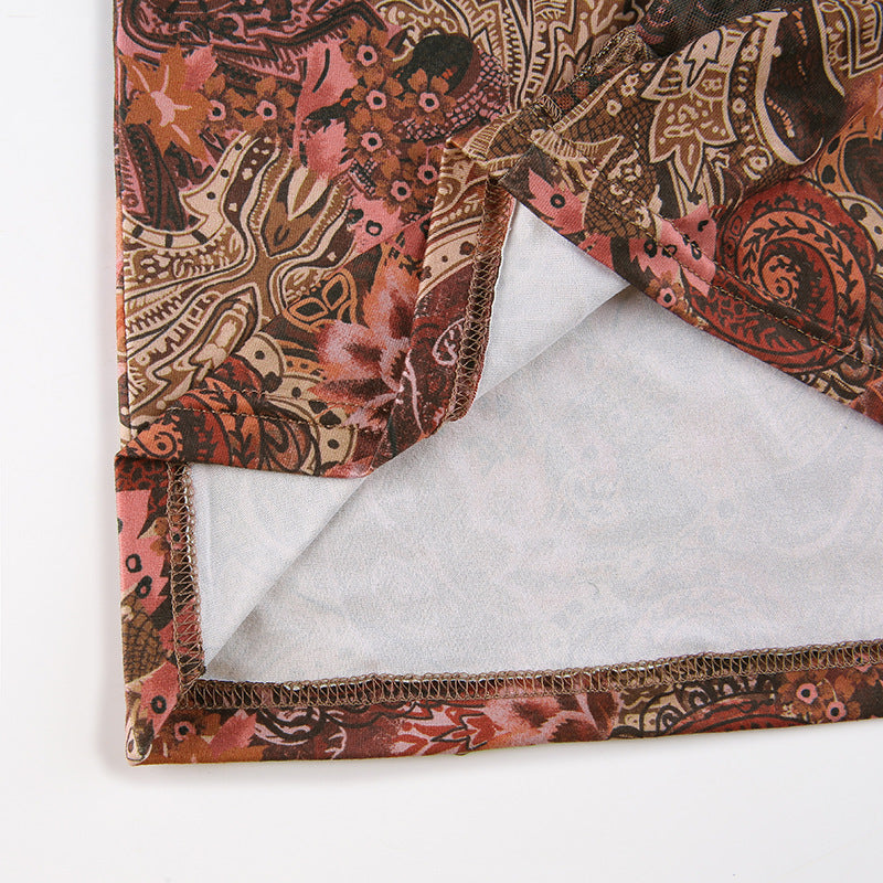 Retro Smocked Lace Suspenders Slim Dress