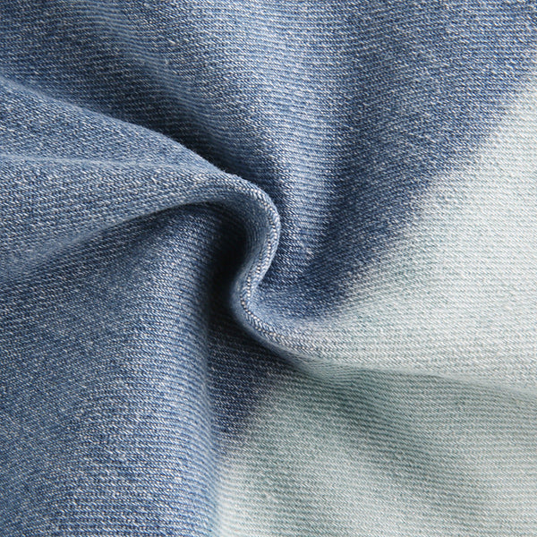 Blue And White Matching High-Waisted Jeans