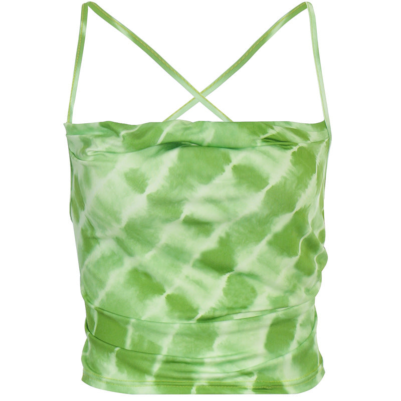 Sleeveless Green top