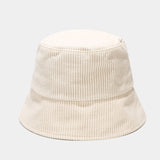 Women's solid color corduroy fisherman hat