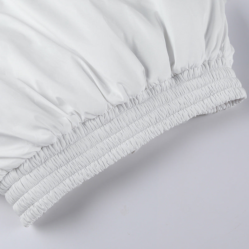 Zipper Short Padded Coat