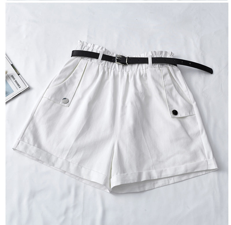 high waist curling hot pants