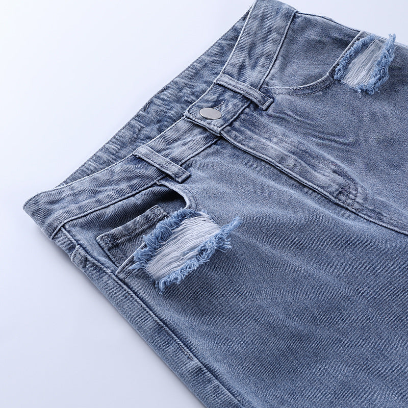 Sexy Tattered Denim Pants