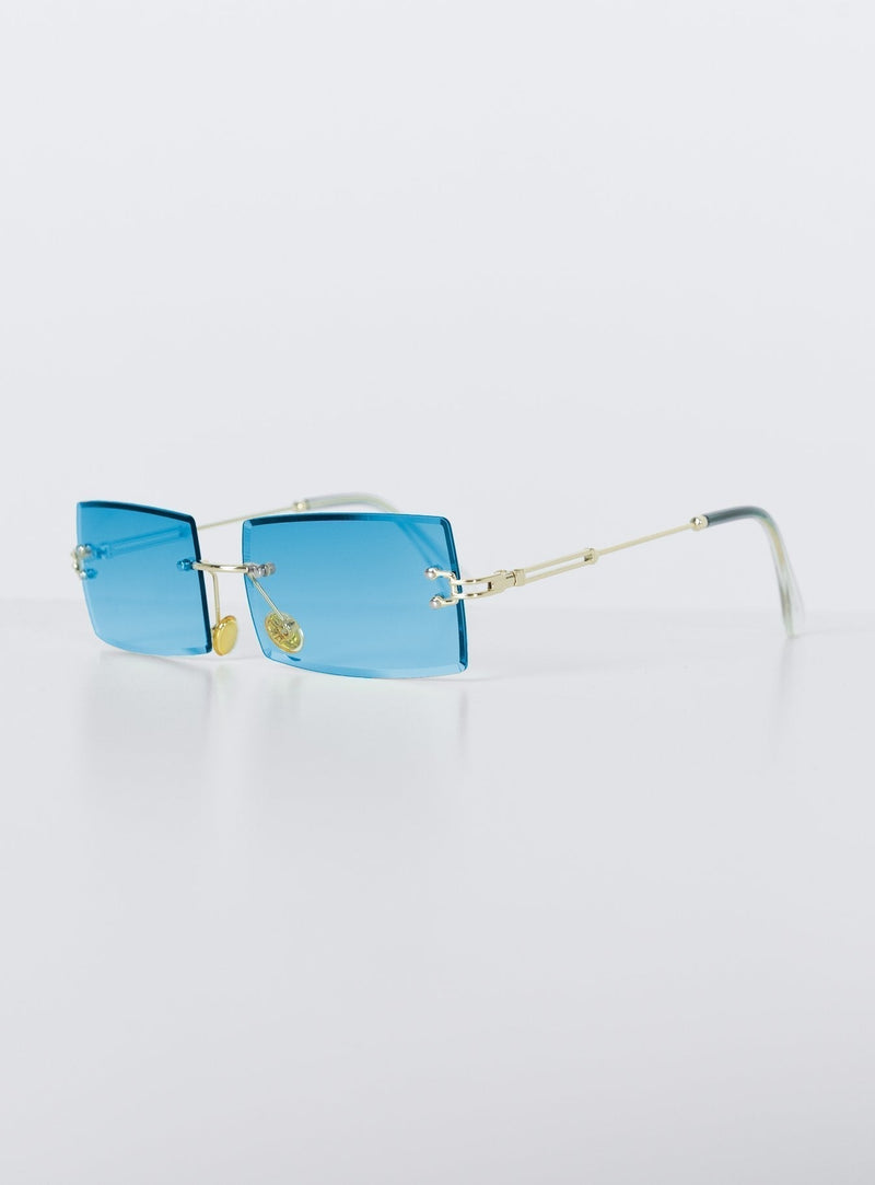 2000's Bae Sunglasses Blue
