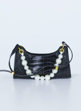 All Night Long Chain Bag Black