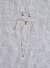 Celestial Love Gold Plated Necklace & Earring Set