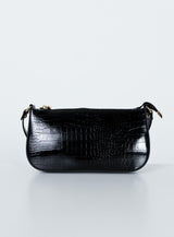 Recycled PU Baguette Bag Black