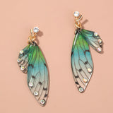 Resin Butterfly Wing Earrings