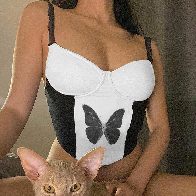 Printed Sexy Camisole Top