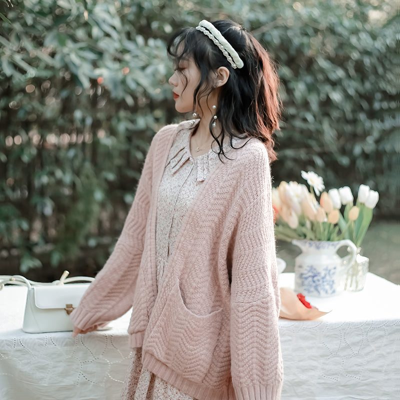 Soft Milk Sweater Coat Cardigan
