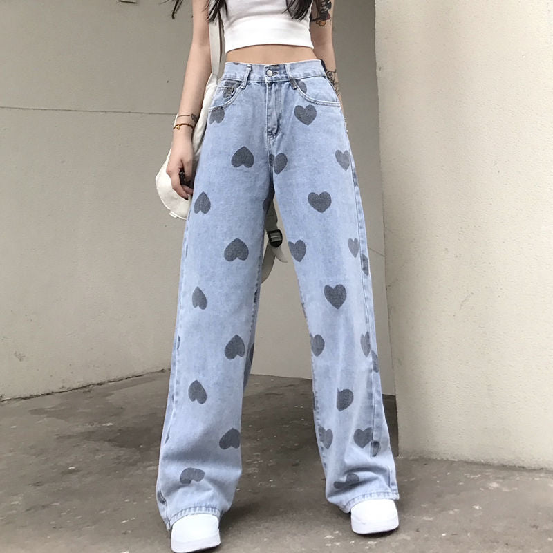 Love Printed Wide Leg Pants