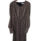 Pleated Dress With Padded Waist