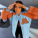 Fashionable Loose Stitching Jacket