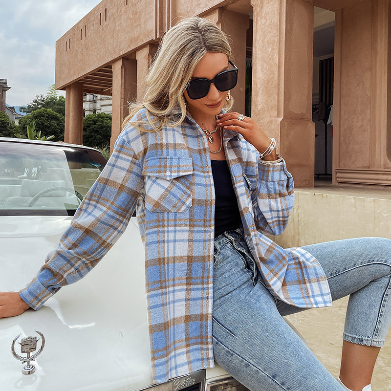 Bf Style Simple Stand-Up Collar Jacket