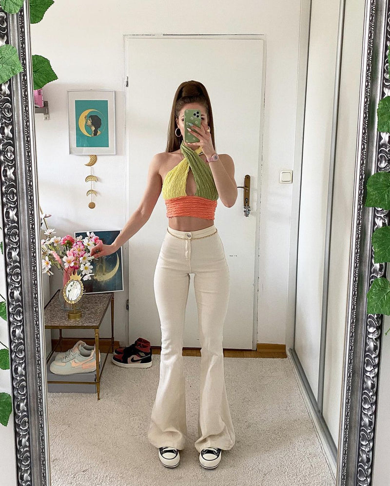 High Waist Slim Stretch Jeans