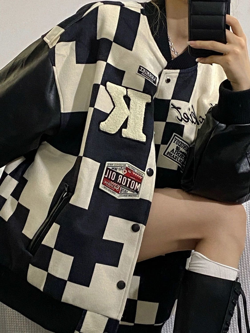 Hip-hop Long-sleeved Baseball Uniform Jacket