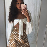 Sexy Backless Square Collar Blouse