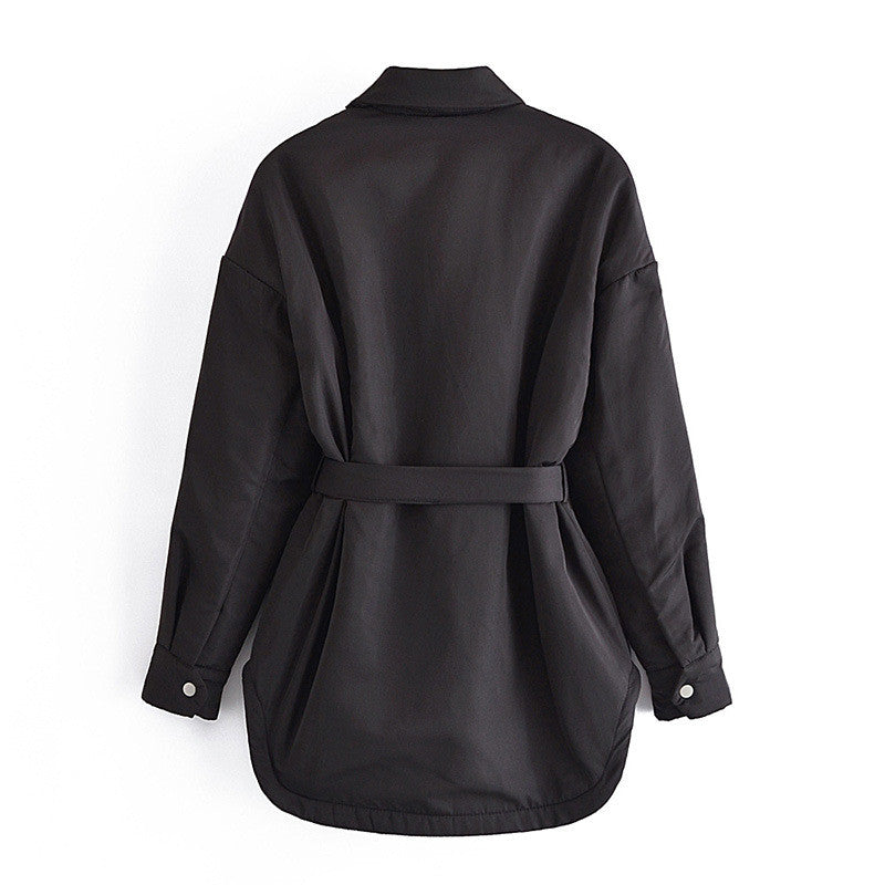 Belted Shirt Jacket
