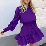 Mid-length Long-sleeved Dress