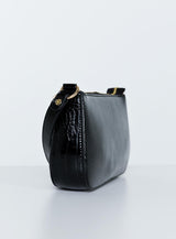 Recycled PU Baguette Bag Black