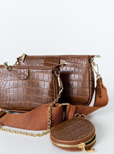 Harvey Croc Multi Pocket Bag