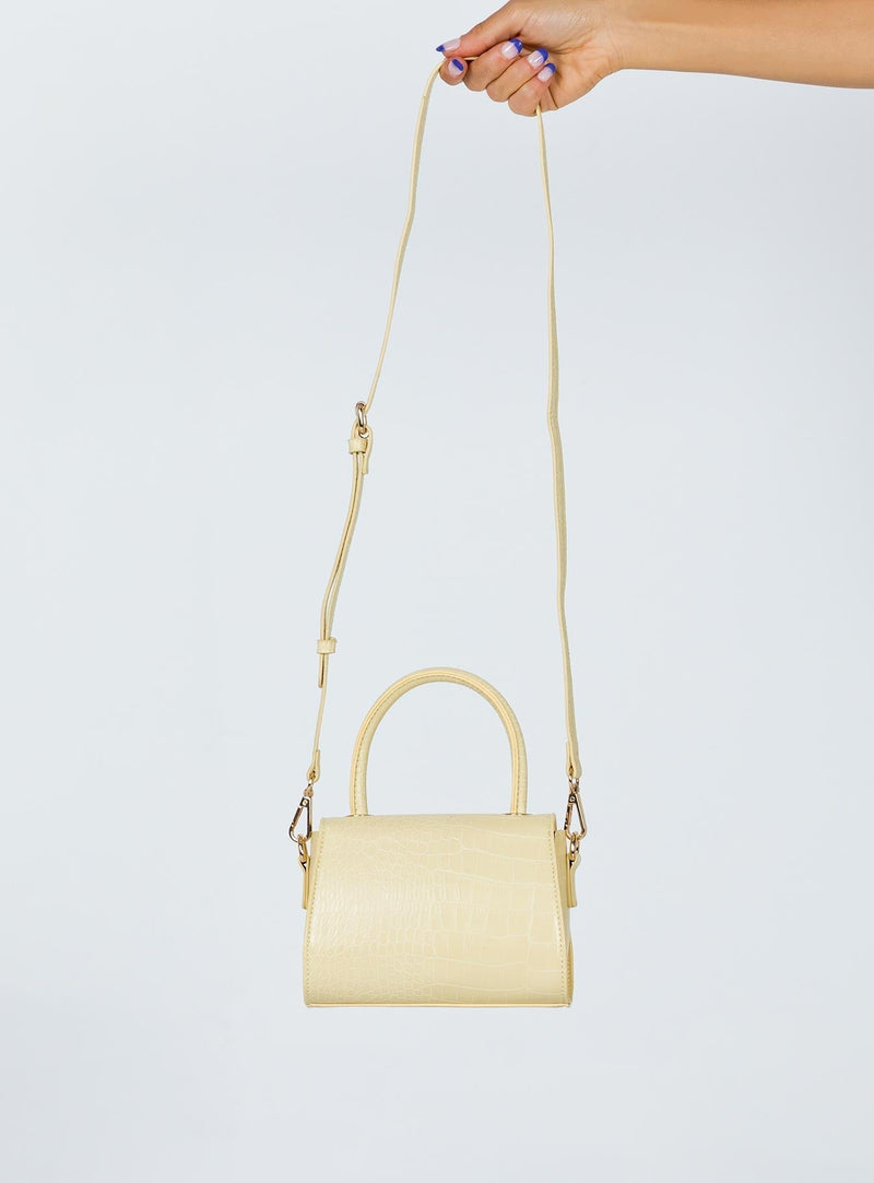 Recycled PU Take It Slow Bag Buttercream