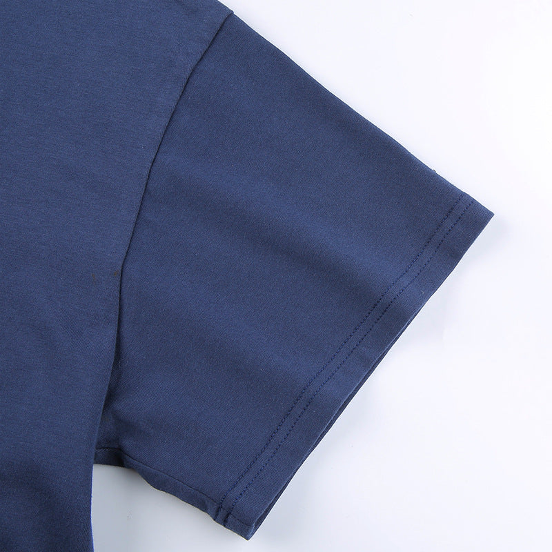 Street Hipster Personality Chain Print T-shirt