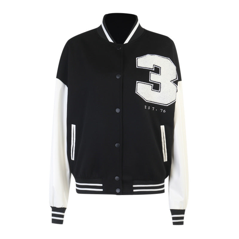 PU Stitching Baseball Jacket