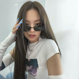 Slim Printed Round Neck Crop T-Shirt