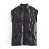 Zipper Leather Vest