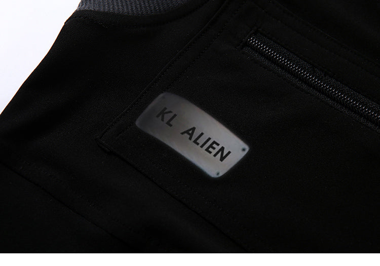 Printed stitching contrast sports vest