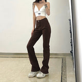 High-waisted Slim Hip Pants