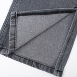 High-rise Ripped Slit Jeans