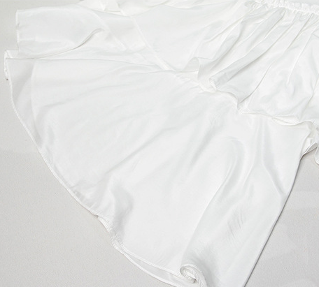 Sling ruffled off-shoulder slim dress